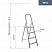 превью Стремянка стальная 4 ступени Новая Высота 1150104