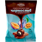 Конфеты Fruitstory чернослив с грец. орехом в темн. шоколаде глазирован 500г