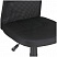 превью Кресло оператора Helmi HL-M06 «Compact», ткань, спинка сетка черная/сиденье TW черная, без подлокотников
