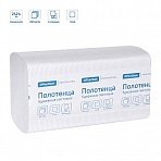 Полотенца бумажные лист. OfficeClean Professional(V-сл) 1 слойн., 250л/пач, 21×21.6, тиснение, белые