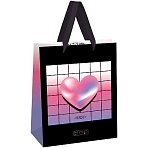 Пакет подарочный 18×23×10см MESHU «Heart», голографический картон