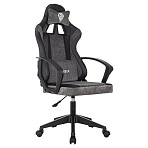 Кресло компьютерное BRABIX ''Forcer GM-127''2 подушкиэкокожа/велюрчерное/серое533216