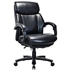 Кресло HAWASAN «Voyager HD-010»НАГРУЗКА до 180 кгподножкаэкокожачерное532971