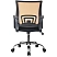 превью Кресло офисное Комус Мебель (Easy Chair) 396 оранжевое/чёрное (ткань/сетка, металл)
