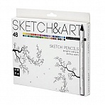 Карандаши цветные SKETCH&ART 48 цветов трехгранные