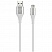 превью Кабель Smartbuy Gear, USB2.0 (A) - microUSB (B), в резиновой оплетке, 2A output, 1м, белый
