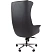 превью Кресло для руководителя Chairman 523 чёрное (натуральная кожа с компаньоном, металл крашенный)