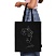 превью Сумка-шоппер BRAUBERG, канвас, 40×35 см, черный, «Vector girl»