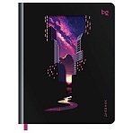 Дневник 1-11 кл. 48л. (твердый) BG «Mysterious city», фигурная вырубка, матовая ламинация, тиснение фольгой, ляссе