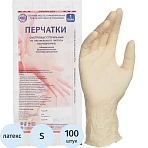 Перчатки мед. смотров. латекс., стерил. неопудр. Русмедупак (S) 50 пар/уп