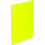 Папка файловая на 20 файлов Attache Neon А4 15 мм желтая (толщина обложки 0.5 мм)