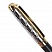 превью Ручка подарочная шариковая GALANT «Consul», корпус черный с серебристым, золотистые детали, пишущий узел 0.7 мм, синяя