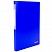 превью Папка с металлическим скоросшивателем и внутренним карманом BRAUBERG «Neon», 16 мм, синяя, до 100 листов, 0.7 мм