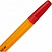 превью Ручка шариковая Attache Economy красная (оранжевый корпус, толщина линии 0.5 мм)
