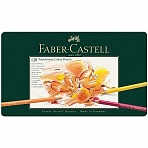 Карандаши цветные художественные Faber-Castell «Polychromos» 120цв., заточен., метал. коробка