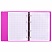 превью Тетрадь на кольцах А5 175×220 мм, 120 л., пластик, с резинкой, BRAUBERG, Розовый