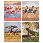 Тетрадь 96л., А5, клетка ArtSpace «Животные. Nature of Africa», эконом