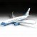превью Модель для склеивания САМОЛЕТ Авиалайнер пассажирский Боинг 737-700 С-40В, масштаб 1:144, ЗВЕЗДА, 7027