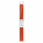 Бумага крепированная ТРИ СОВЫ, 50×250см, 32г/м2, темно-оранжевая, в рулоне, пакет с европодвесом