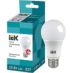 Лампа светодиодная Eco 15Вт A60 груш. 4000К E27 IEK LLE-A60-15-230-40-E27