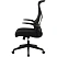 превью Кресло для руководителя Комус Мебель (Easy Chair) 635 чёрное (сетка/ткань, пластик)