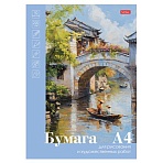 Папка для рисования А4, 10 л., 220 г/м2, HATBER, 210×297 мм, «Романтика», 090293