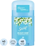 Дезодорант-антиперспирант Твердый для женщин Secret Деликат 40 г