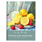 Папка для акварели БОЛЬШАЯ А3, 10л., 200 г/м2, 297×420мм, BRAUBERG АКАДЕМИЯ, «Летний натюрморт»