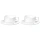 Кофейная пара Wilmax White Box фарфоровая 140 мл (2 штуки в упаковке)