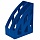 Лоток вертикальный для бумаг КОМПЛЕКТ 2 шт., BRAUBERG «Modern», 245×75х320 мм, синий