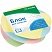 превью Блок для записей на склейке СТАММ «Basic», 8×8×4см, витой, цветной