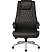 превью Кресло для руководителя Easy Chair EChair-518 ML чёрное (натуральная кожа с компаньоном, металл)