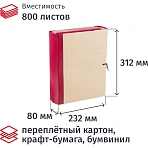 Папка архивная на 4-х завязках Выбор есть (Attache Economy) А4 80 мм (232х312 мм) картон/крафт-бумага/бумвинил до 800 листов