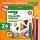 Карандаши цветные BRAUBERG KIDS NEW, 24 цвета, трехгранные, грифель 3 мм