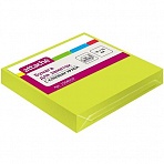 Стикеры 76×76 мм Attache неоновые желтые (1 блок, 100 листов)