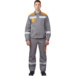 Костюм летний мужской л21-КБР сер/оранж (р.48-50) 182-188