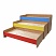 превью Кровать детская трехъярусная1480×652х720 ммЛДСПбук бавария/цветнаянастил фанера