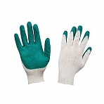 Перчатки защитные трикотажные латексн заливка 13 класс 200пар/уп (32-33 гр)