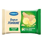 Вафли Коломенский тонкие, лимонный сорбет, 100г
