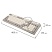 превью Клавиатура проводная USB, 102+98 клавиш, LED-подсветка, SONNEN K620, слоновая кость / серая