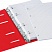 превью Тетрадь на кольцах, 80 л., BRAUBERG, А5, 160×205 мм, клетка, обложка пластик, «Красный»