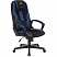 превью Кресло компьютерное VIKING-9/BL+BLUE, подушка, экокожа/ткань, черное/синее