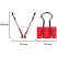 превью Зажимы для бумаг Комус 19 мм цветные (12 штук в упаковке)