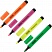 превью Набор текстовыделителей Attache (толщина линии 1-4 мм, 4 цвета: розовый, желтый, зеленый, оранжевый)