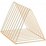 Подставка для бумаг и писем MESHU «Rose Gold», металл, 10 секций
