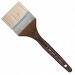 Кисть художественная профессиональная BRAUBERG ART «CLASSIC», щетина, флейц, № 75, короткая ручка