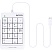превью Клавиатура A4Tech Fstyler FK13P цифровой блок USB slim д/ноут (FK13P WHITE)