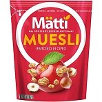 Мюсли Matti запеченные с орехом и яблоком, 250г
