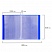 превью Папка 40 вкладышей BRAUBERG «Neon», 25 мм, неоновая, синяя, 700 мкм