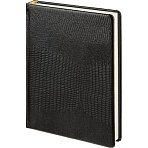 Ежедневник недатированный Attache Selection Lizard, А5, 160 л., черный